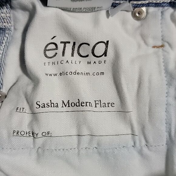 Etica Sasha Modern Flare High Rise Jeans - Size 25 - Picture 7 of 16